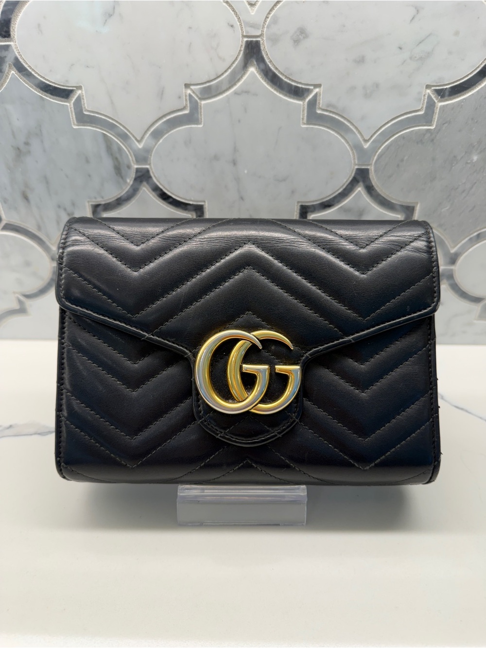 Gucci GG Marmont Mini Matelasse Leather Crossbody Bag